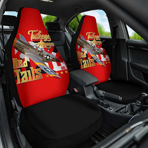 Tuskegee Red Tails Airmen Car Seat Cover African American WWII Fighter Pilot Legacy - African Pride