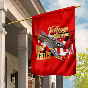 Tuskegee Red Tails Airmen Garden Flag African American WWII Fighter Pilot Legacy - African Pride