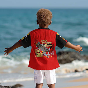 Tuskegee Red Tails Airmen Kid Hawaiian Shirt African American WWII Fighter Pilot Legacy - African Pride