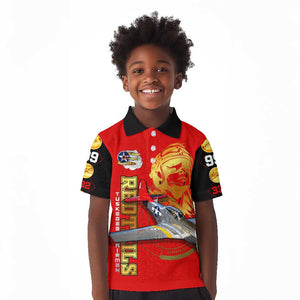 Tuskegee Red Tails Airmen Kid Polo Shirt African American WWII Fighter Pilot Legacy - African Pride