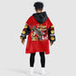 Tuskegee Red Tails Airmen Kid Wearable Blanket Hoodie African American WWII Fighter Pilot Legacy - African Pride
