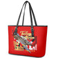 Tuskegee Red Tails Airmen Leather Tote Bag African American WWII Fighter Pilot Legacy - African Pride
