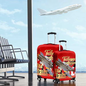 Tuskegee Red Tails Airmen Luggage Cover African American WWII Fighter Pilot Legacy - African Pride