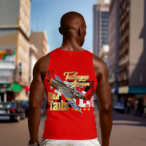 Tuskegee Red Tails Airmen Men Tank Top African American WWII Fighter Pilot Legacy - African Pride