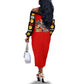Tuskegee Red Tails Airmen Off The Shoulder Long Sleeve Dress African American WWII Fighter Pilot Legacy - African Pride