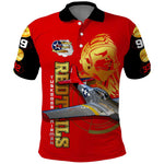 Tuskegee Red Tails Airmen Polo Shirt African American WWII Fighter Pilot Legacy - African Pride