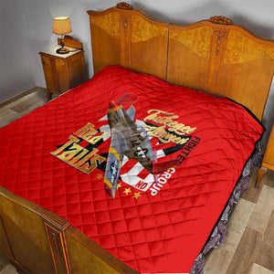 Tuskegee Red Tails Airmen Quilt African American WWII Fighter Pilot Legacy - African Pride