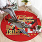 Tuskegee Red Tails Airmen Round Carpet African American WWII Fighter Pilot Legacy - African Pride