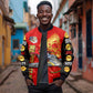 Tuskegee Red Tails Airmen Sleeve Zip Bomber Jacket African American WWII Fighter Pilot Legacy - African Pride