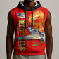 Tuskegee Red Tails Airmen Sleeveless Hoodie African American WWII Fighter Pilot Legacy - African Pride