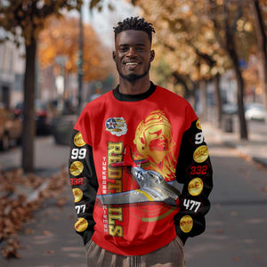 Tuskegee Red Tails Airmen Sweatshirt African American WWII Fighter Pilot Legacy - African Pride