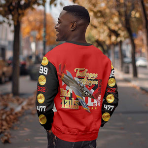 Tuskegee Red Tails Airmen Sweatshirt African American WWII Fighter Pilot Legacy - African Pride