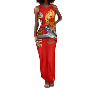 Tuskegee Red Tails Airmen Tank Maxi Dress African American WWII Fighter Pilot Legacy - African Pride