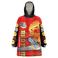 Tuskegee Red Tails Airmen Wearable Blanket Hoodie African American WWII Fighter Pilot Legacy - African Pride