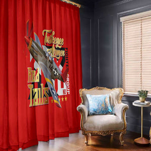 Tuskegee Red Tails Airmen Window Curtain African American WWII Fighter Pilot Legacy - African Pride