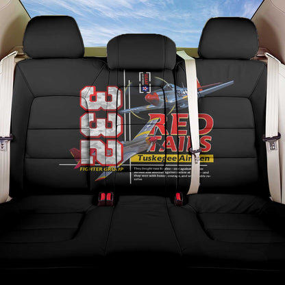 Red Tails Tuskegee Airmen Back Car Seat Cover 332nd Fighter Group WWII Legacy Tribute - African Pride