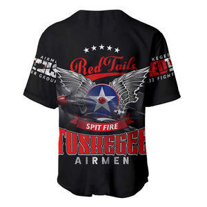 Red Tails Tuskegee Airmen Baseball Jersey 332nd Fighter Group WWII Legacy Tribute - African Pride