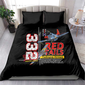 Red Tails Tuskegee Airmen Bedding Set 332nd Fighter Group WWII Legacy Tribute - African Pride