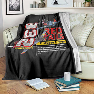 Red Tails Tuskegee Airmen Blanket 332nd Fighter Group WWII Legacy Tribute - African Pride