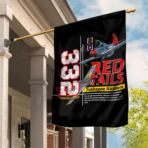 Red Tails Tuskegee Airmen Garden Flag 332nd Fighter Group WWII Legacy Tribute - African Pride