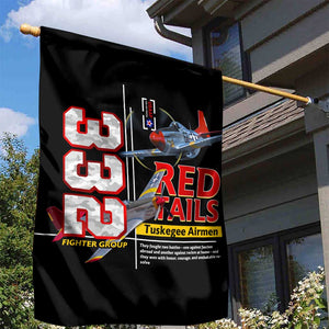Red Tails Tuskegee Airmen Garden Flag 332nd Fighter Group WWII Legacy Tribute - African Pride