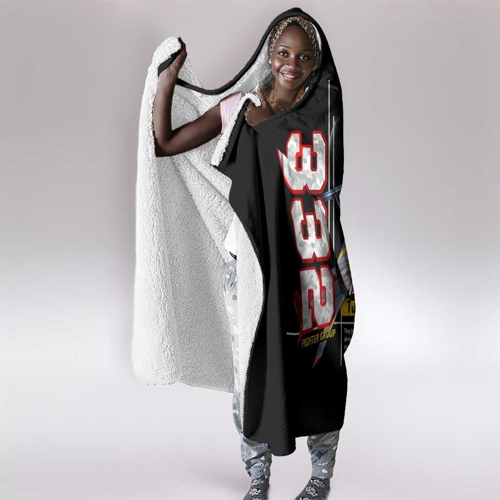 Red Tails Tuskegee Airmen Hooded Blanket 332nd Fighter Group WWII Legacy Tribute - African Pride