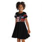 Red Tails Tuskegee Airmen Kid Short Sleeve Dress 332nd Fighter Group WWII Legacy Tribute - African Pride