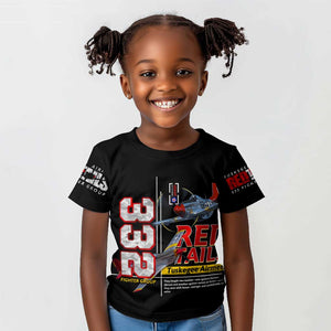Red Tails Tuskegee Airmen Kid T shirt 332nd Fighter Group WWII Legacy Tribute - African Pride