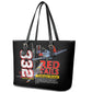 Red Tails Tuskegee Airmen Leather Tote Bag 332nd Fighter Group WWII Legacy Tribute - African Pride