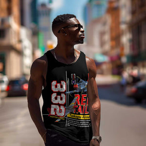 Red Tails Tuskegee Airmen Men Tank Top 332nd Fighter Group WWII Legacy Tribute - African Pride