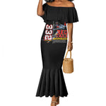Red Tails Tuskegee Airmen Mermaid Dress 332nd Fighter Group WWII Legacy Tribute - African Pride