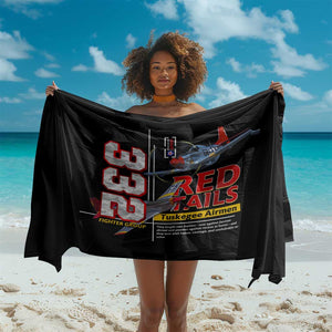 Red Tails Tuskegee Airmen Sarong 332nd Fighter Group WWII Legacy Tribute - African Pride