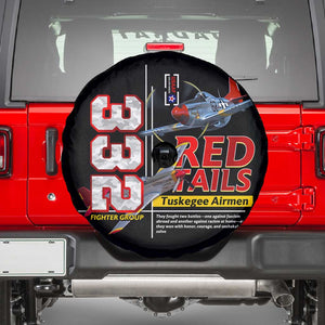 Red Tails Tuskegee Airmen Spare Tire Cover 332nd Fighter Group WWII Legacy Tribute - African Pride