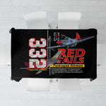 Red Tails Tuskegee Airmen Tablecloth 332nd Fighter Group WWII Legacy Tribute - African Pride
