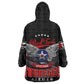 Red Tails Tuskegee Airmen Wearable Blanket Hoodie 332nd Fighter Group WWII Legacy Tribute - African Pride