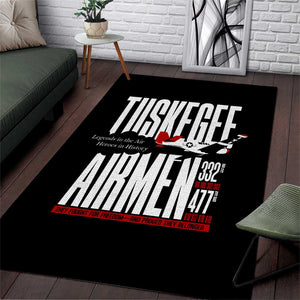 Wings of Honor Tuskegee Airmen Area Rug 332nd 477th Fighter Group Tribute - African Pride