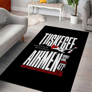 Wings of Honor Tuskegee Airmen Area Rug 332nd 477th Fighter Group Tribute - African Pride