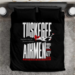Wings of Honor Tuskegee Airmen Bedding Set 332nd 477th Fighter Group Tribute - African Pride