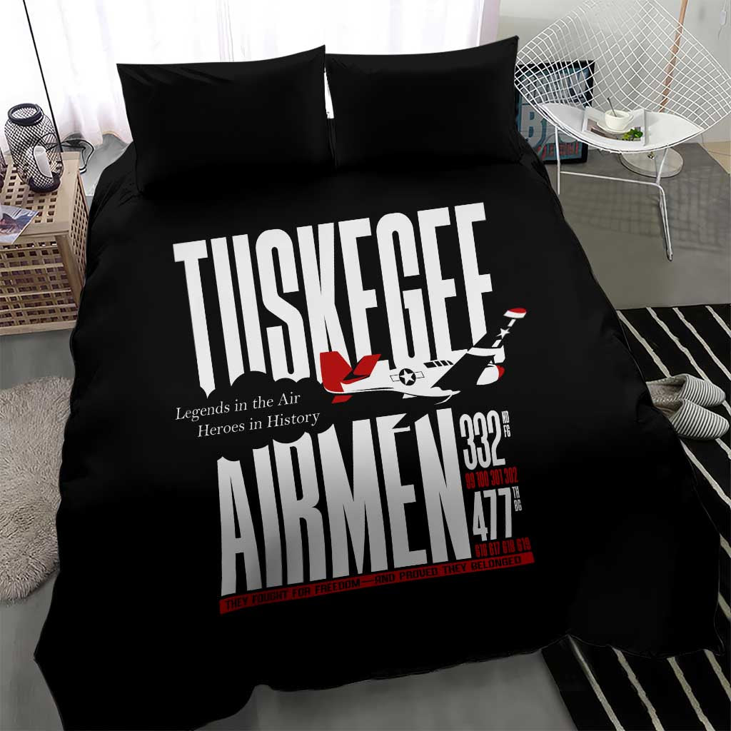 Wings of Honor Tuskegee Airmen Bedding Set 332nd 477th Fighter Group Tribute - African Pride