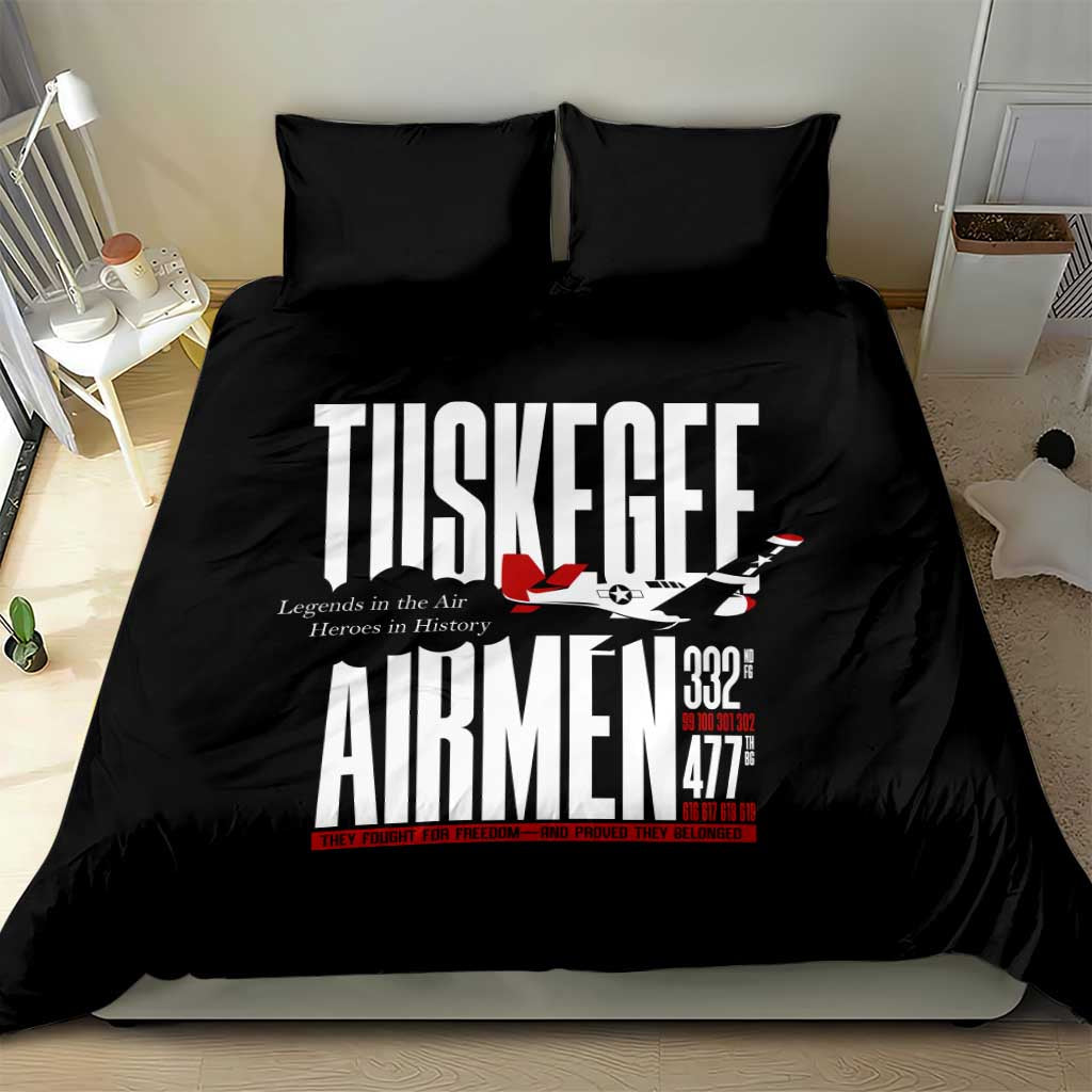 Wings of Honor Tuskegee Airmen Bedding Set 332nd 477th Fighter Group Tribute - African Pride