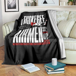 Wings of Honor Tuskegee Airmen Blanket 332nd 477th Fighter Group Tribute - African Pride
