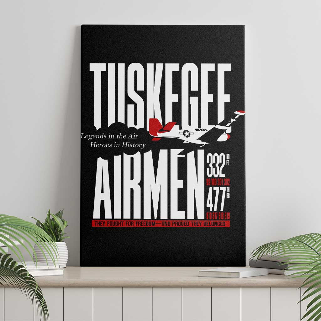 Wings of Honor Tuskegee Airmen Canvas Wall Art 332nd 477th Fighter Group Tribute - African Pride