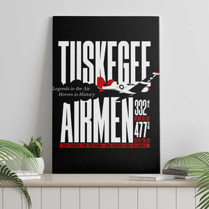 Wings of Honor Tuskegee Airmen Canvas Wall Art 332nd 477th Fighter Group Tribute - African Pride