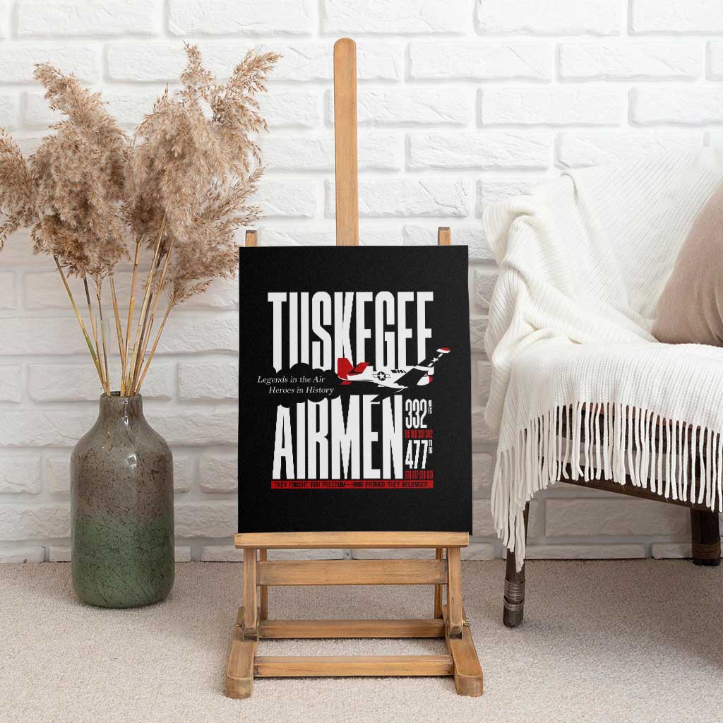 Wings of Honor Tuskegee Airmen Canvas Wall Art 332nd 477th Fighter Group Tribute - African Pride