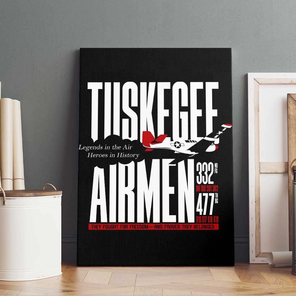 Wings of Honor Tuskegee Airmen Canvas Wall Art 332nd 477th Fighter Group Tribute - African Pride