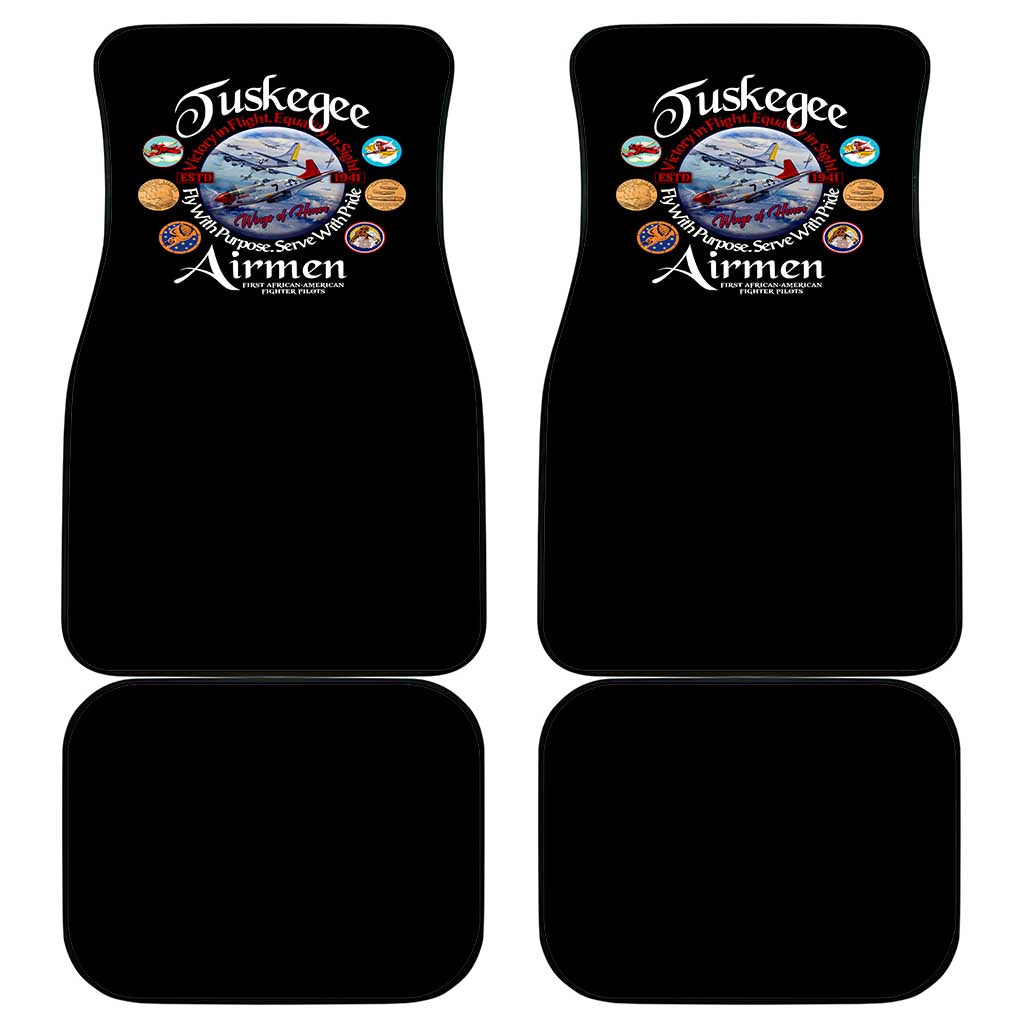 Wings of Honor Tuskegee Airmen Car Mats 332nd 477th Fighter Group Tribute - African Pride