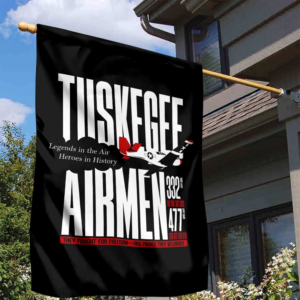 Wings of Honor Tuskegee Airmen Garden Flag 332nd 477th Fighter Group Tribute - African Pride