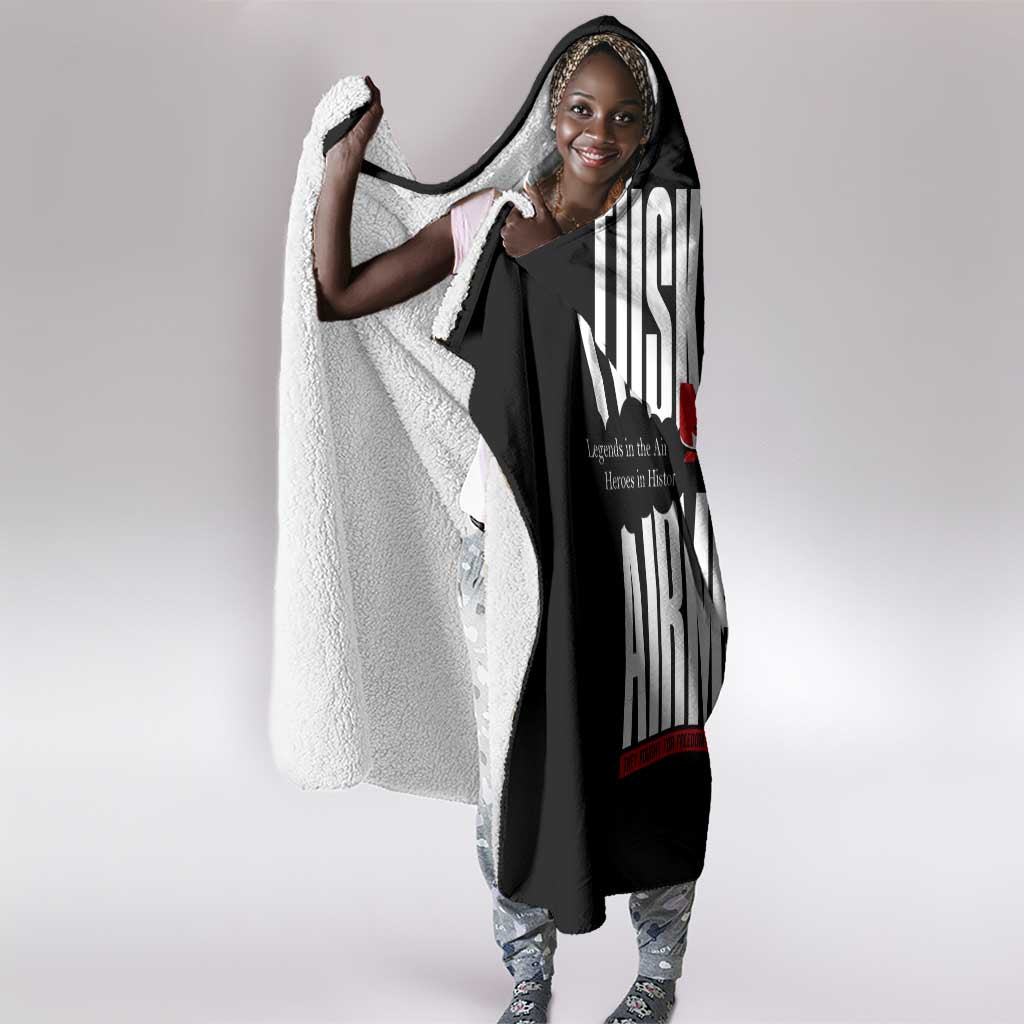 Wings of Honor Tuskegee Airmen Hooded Blanket 332nd 477th Fighter Group Tribute - African Pride
