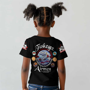 Wings of Honor Tuskegee Airmen Kid T shirt 332nd 477th Fighter Group Tribute - African Pride