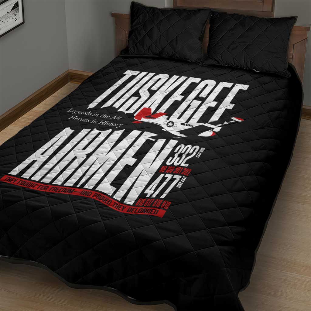 Wings of Honor Tuskegee Airmen Quilt Bed Set 332nd 477th Fighter Group Tribute - African Pride
